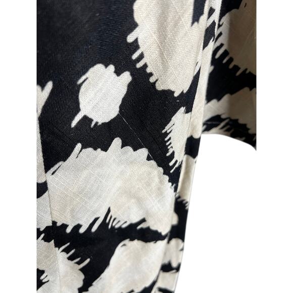 Anthropologie x The Wolf Gang Santa Elena Maxi XXL Slim Bell Sleeve Dress Linen - Picture 8 of 12